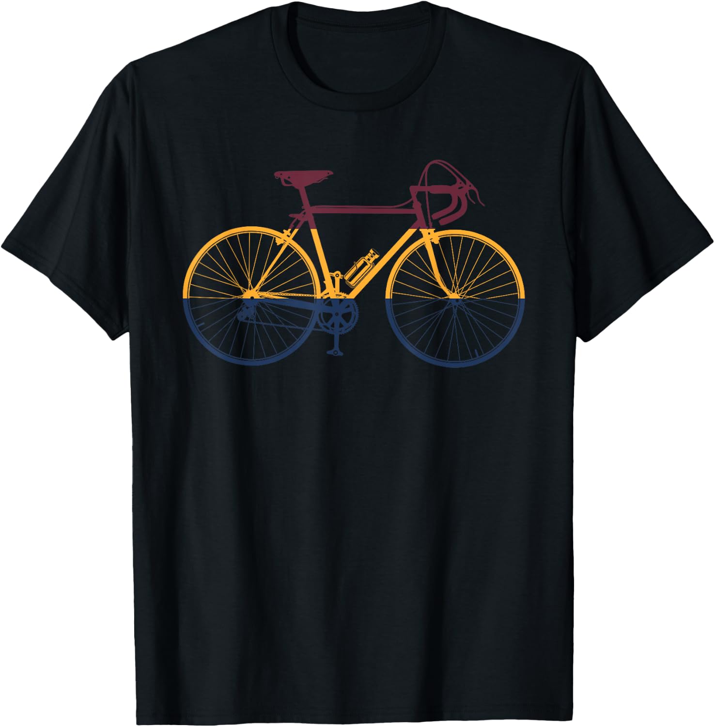 Vintage Cycling Funny Classic Bicycle Bicycling Lover Outfit T-Shirt - T-Shirt | Black