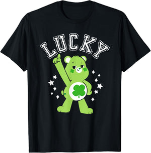 Care Bears: Unlock the Magic Good Luck Bear Lucky Collegiate T-Shirt - T-Shirt | Black