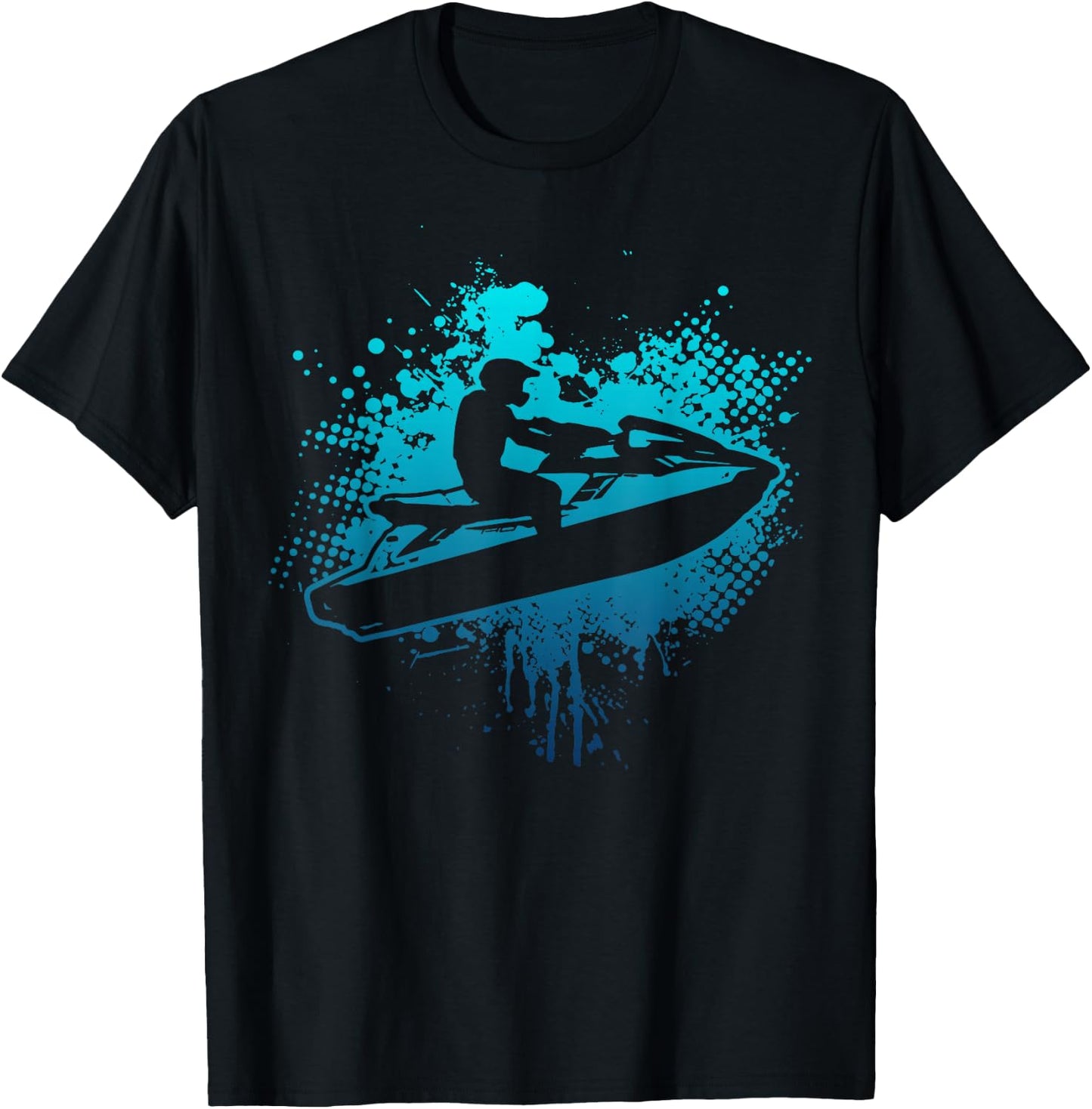Jet Ski Water Sports Lake Jet Skiing T-Shirt - T-Shirt | Black