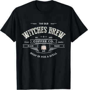 Funny WITCHES BREW Wiccan Coffee Co Black Magic Company T-Shirt - T-Shirt | Black