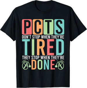 Patient Care Tech Study Guide Care Technician Accessories T-Shirt - T-Shirt | Black