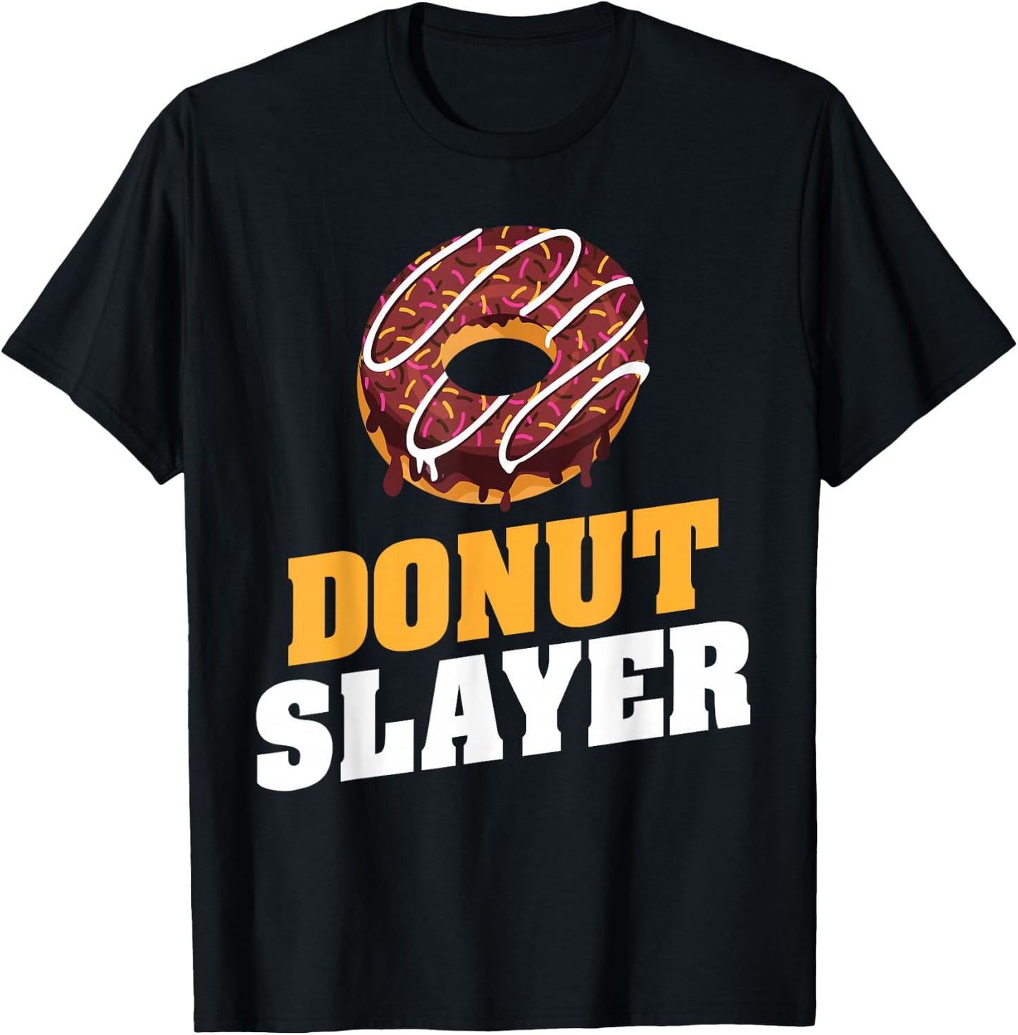 Donut Slayer Snack Donut T-Shirt - T-Shirt | Black