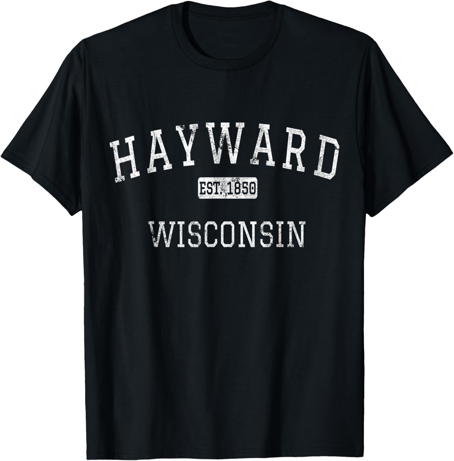 Hayward Wisconsin WI Vintage T-Shirt - T-Shirt | Black