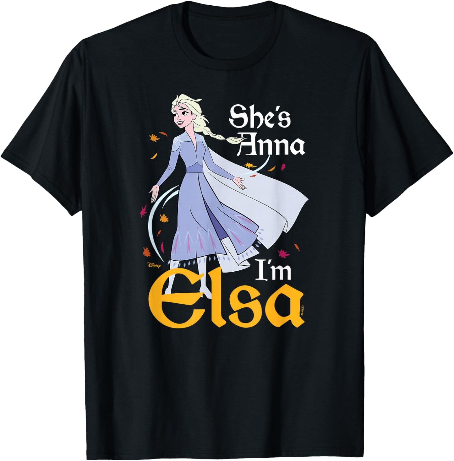 Frozen - She's Anna I'm Elsa T-Shirt - T-Shirt | Black