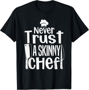 Funny Chef Design Women Culinary Chef Cook Cooking T-Shirt - T-Shirt | Black