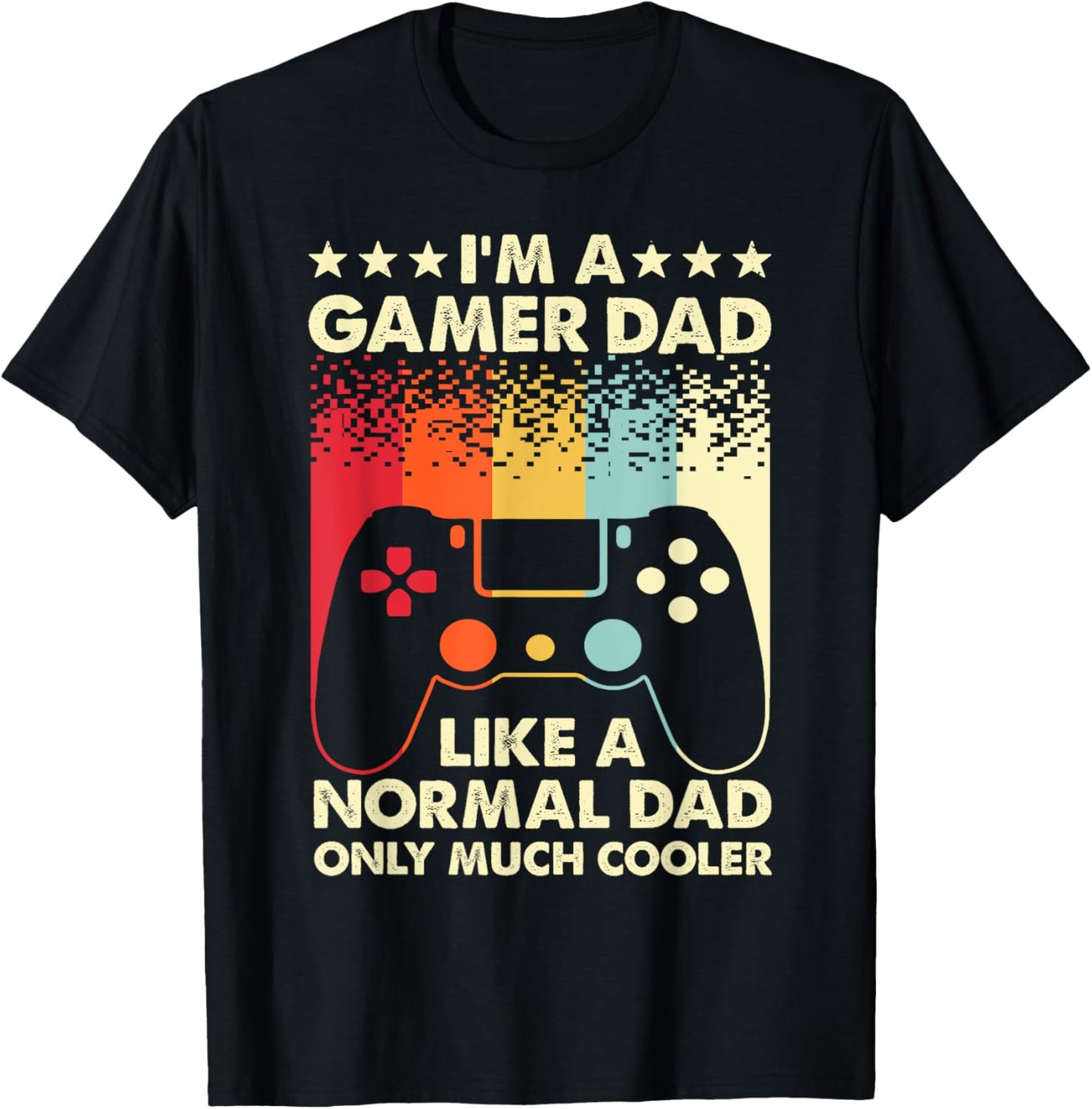 Cool Gamer Dad Father Gaming Computer Video Gamers T-Shirt - T-Shirt | Black