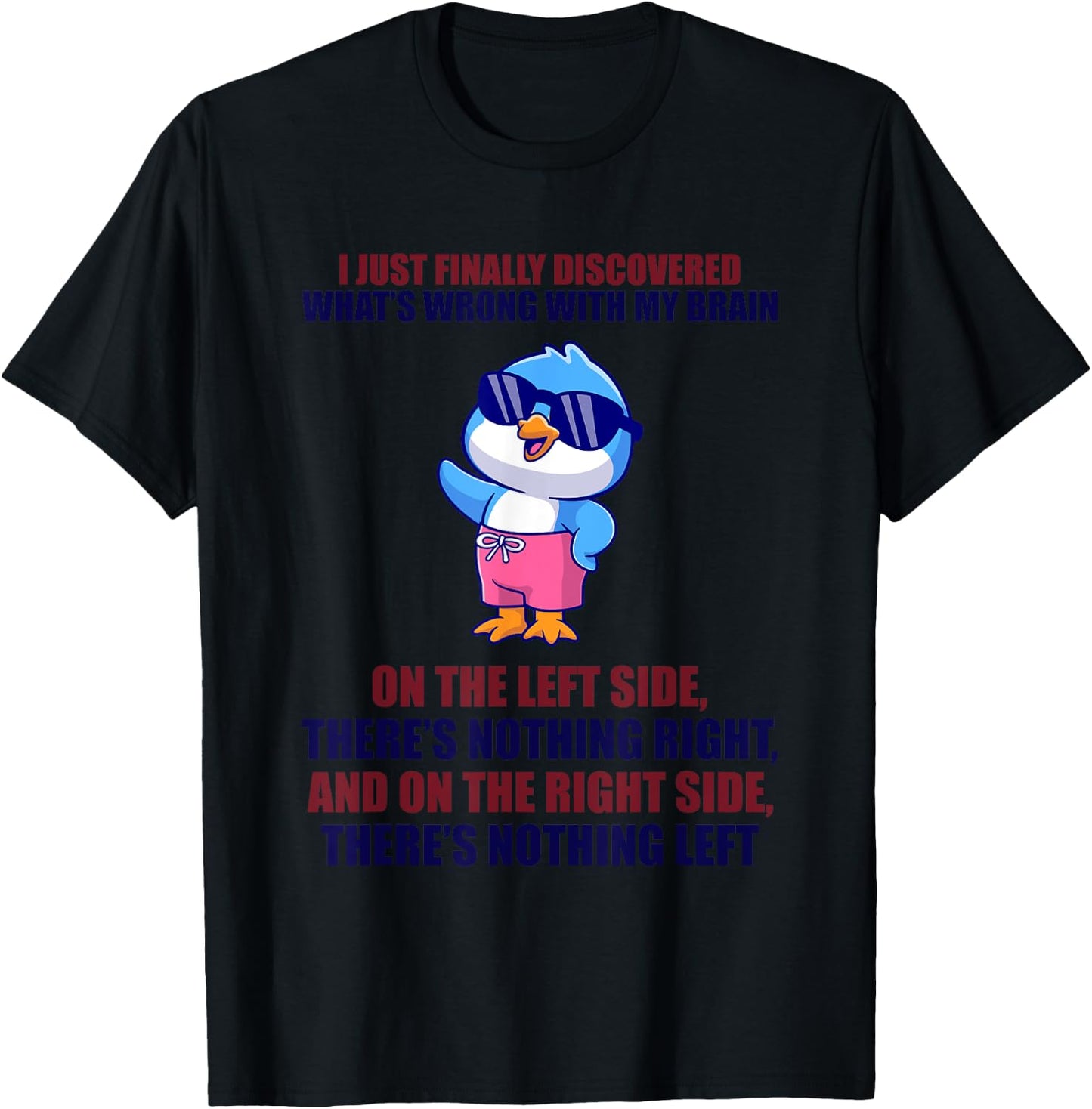 Happy I Just Finally Discovered What’s Wrong With My Brain T-Shirt - T-Shirt | Black
