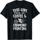 Coffee And Diamond Painting Diamond Painter T-Shirt - T-Shirt | Black