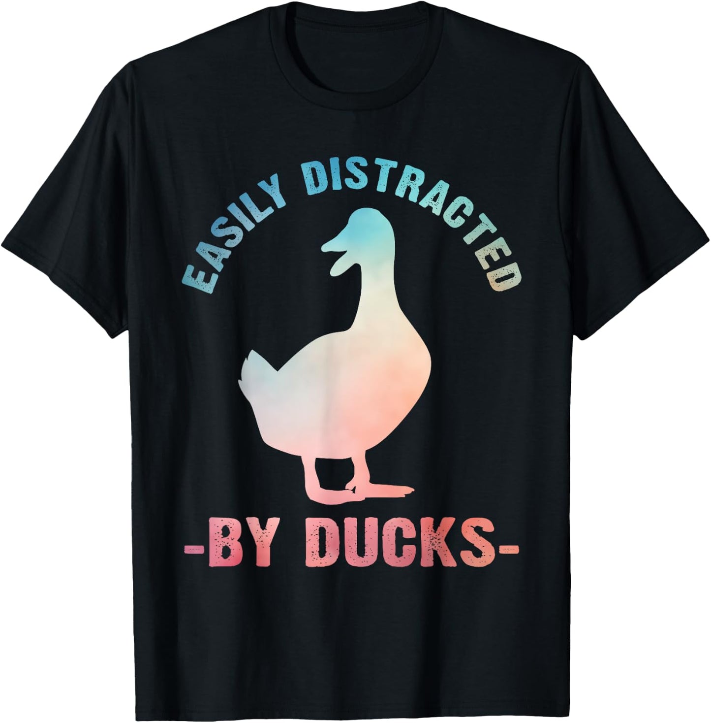 Cute Duck Design Women Aquatic Bird Duck Lovers T-Shirt - T-Shirt | Black