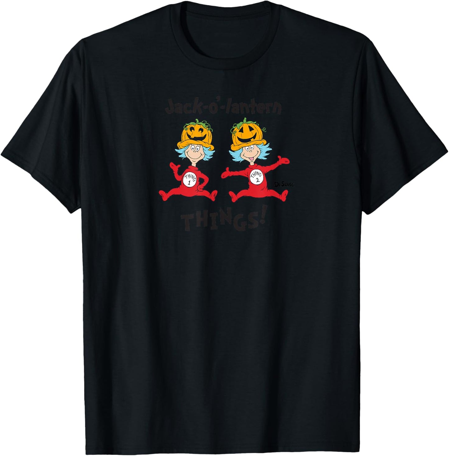Dr. Seuss Halloween Jack-o'-Lantern Things T-Shirt - T-Shirt | Black