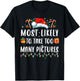 Most Likely Take Pictures Christmas Xmas Family Matching Mom T-Shirt - T-Shirt | Black