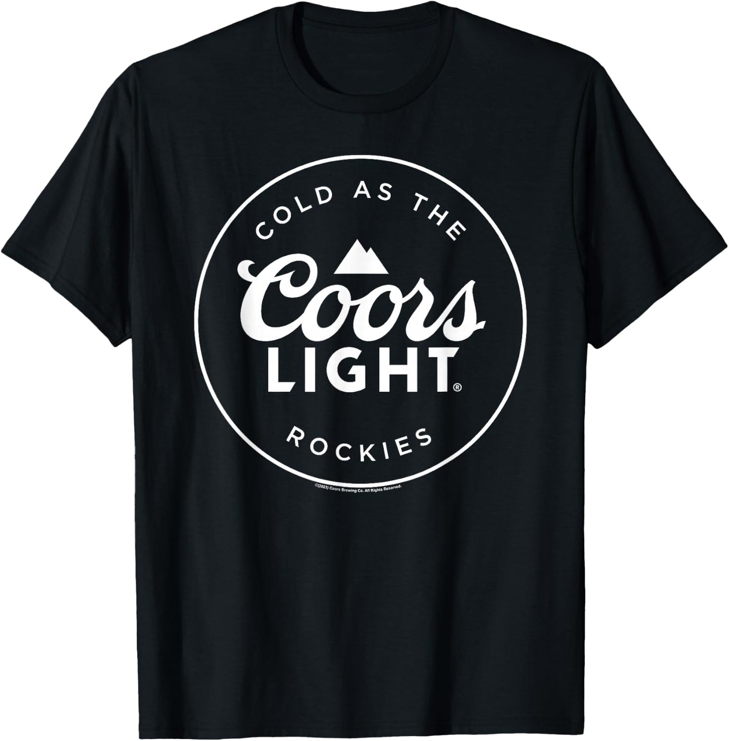 Coors Light - Coors Logo Badge T-Shirt - T-Shirt | Black