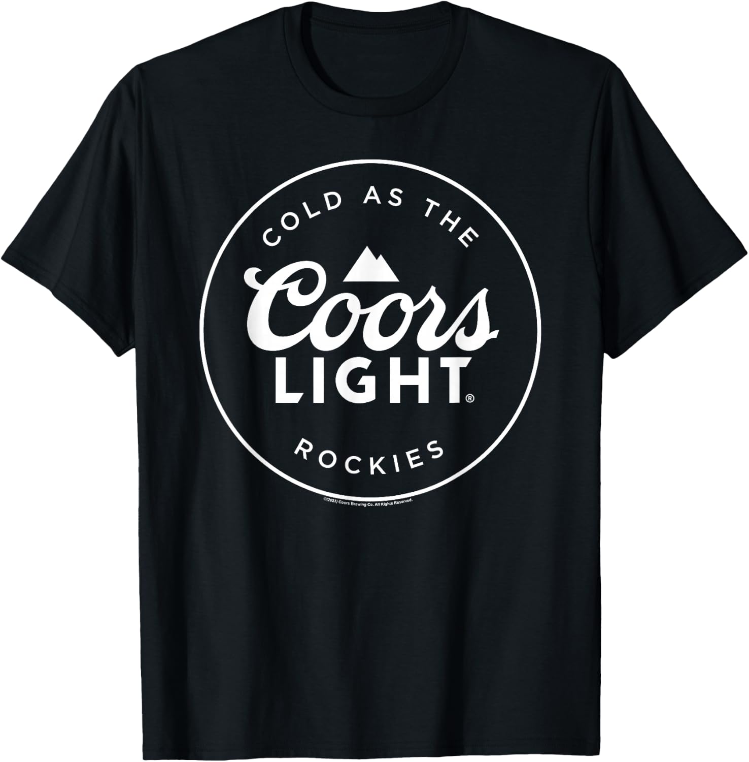 Coors Light - Coors Logo Badge T-Shirt - T-Shirt | Black