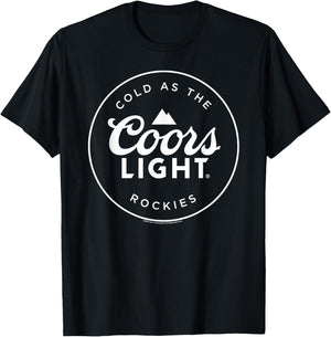 Coors Light - Coors Logo Badge T-Shirt - T-Shirt | Black