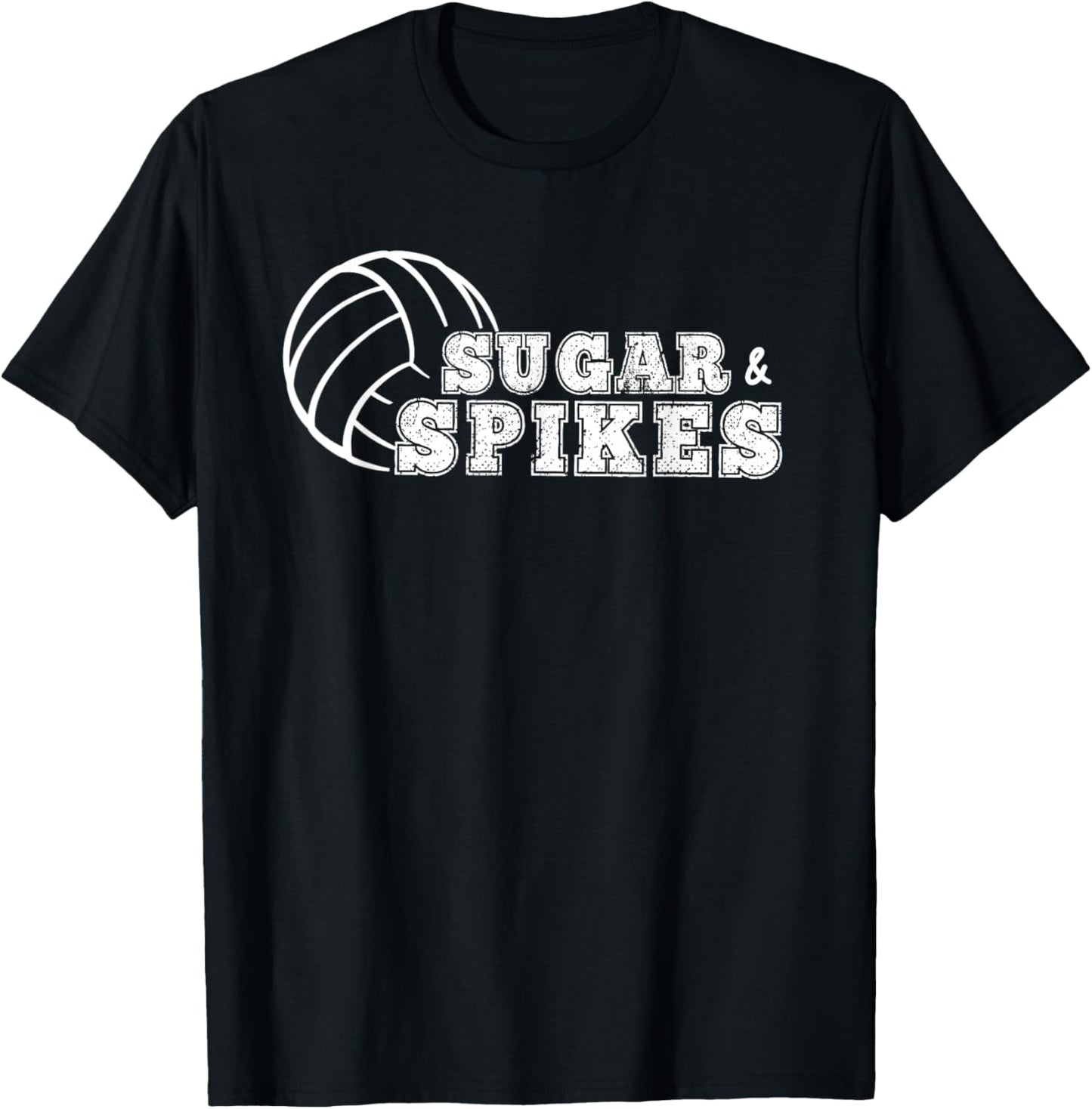 Sugar and Spikes Volleyball T-Shirt - T-Shirt | Black