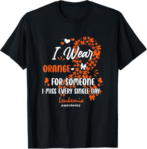 Leukemia Angel Blood Cancer Support Family In Memory T-Shirt - T-Shirt | Black