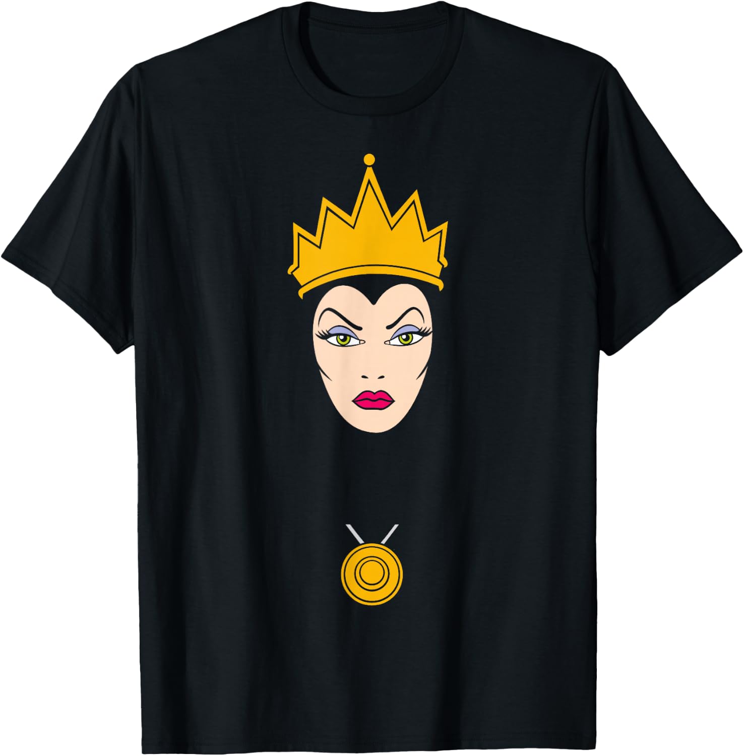 Disney Villains Evil Queen Big Face T-Shirt - T-Shirt | Black