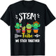 STEM Tribe, Funny School Cactus Crew STEM Teacher Squad T-Shirt - T-Shirt | Black