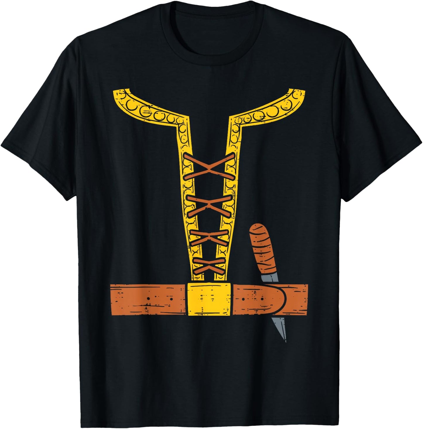 Viking Costume Easy Lazy Dane North Halloween Boys Men T-Shirt - T-Shirt | Black