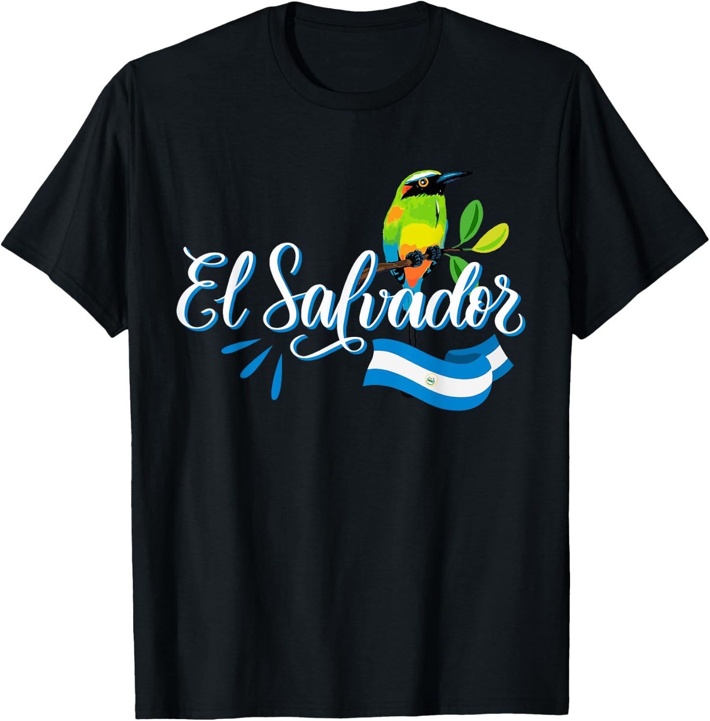 Vos Solo Sos Paja Salvadoran Slang El Salvador Flag Torogoz T-Shirt - T-Shirt | Black