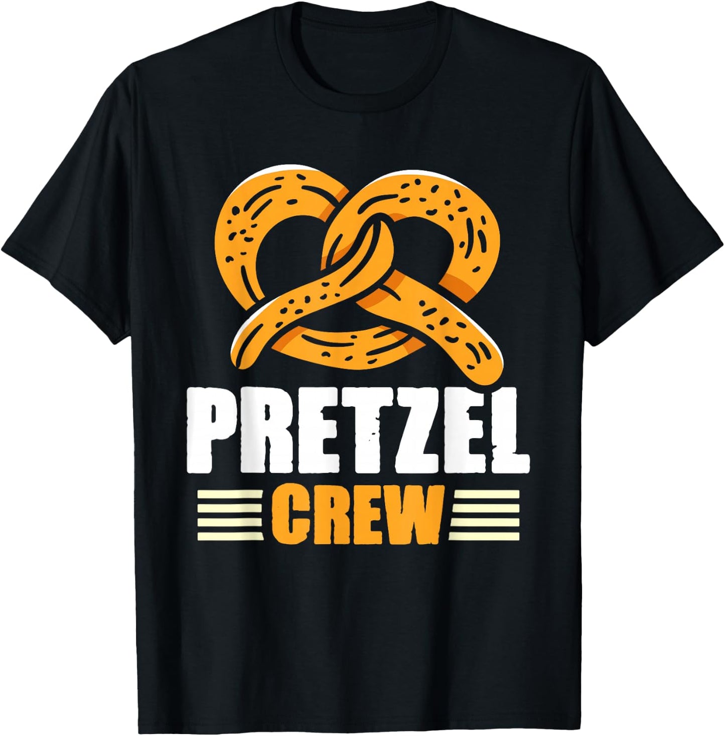 Pretzel Crew Pretzels Brezels Lover Brezel Pretzel T-Shirt - T-Shirt | Black