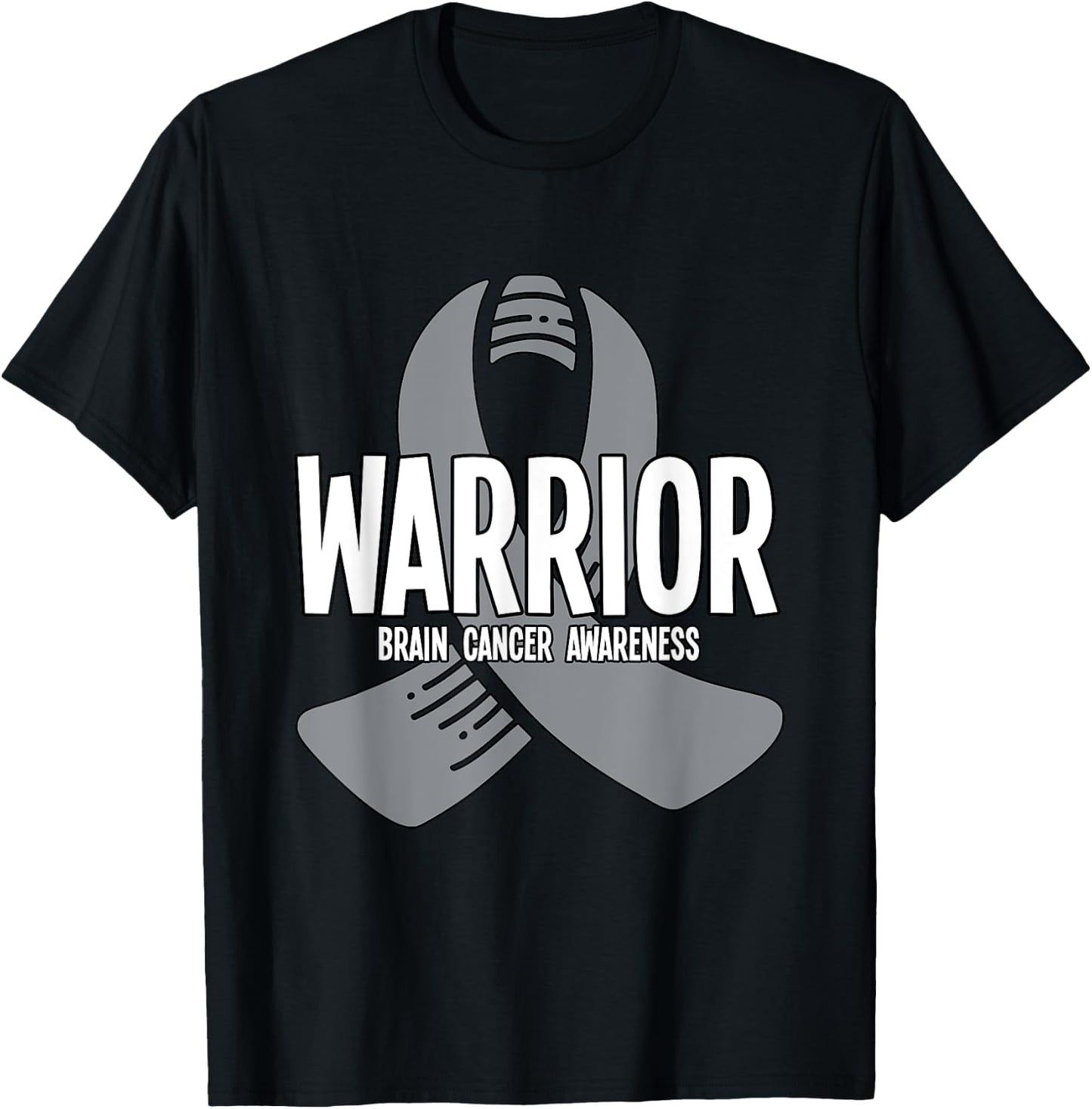 Warrior Brain Cancer Awareness T-Shirt - T-Shirt | Black