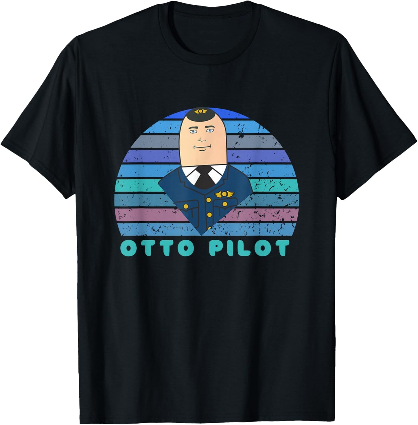 Airplane! Movie Shirt, Classic Cinema, Otto Pilot, Movies T-Shirt - T-Shirt | Black