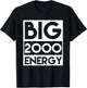 Born In 2000 Birthday Shirt 25 Year Old 23rd Birthday Energy T-Shirt - T-Shirt | Black
