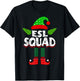 ESL ESOL Teacher Elf Team Group Christmas Matching T-Shirt - T-Shirt | Black