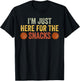 I'm Just Here For The Snacks Basketball Funny Food Lover T-Shirt - T-Shirt | Black