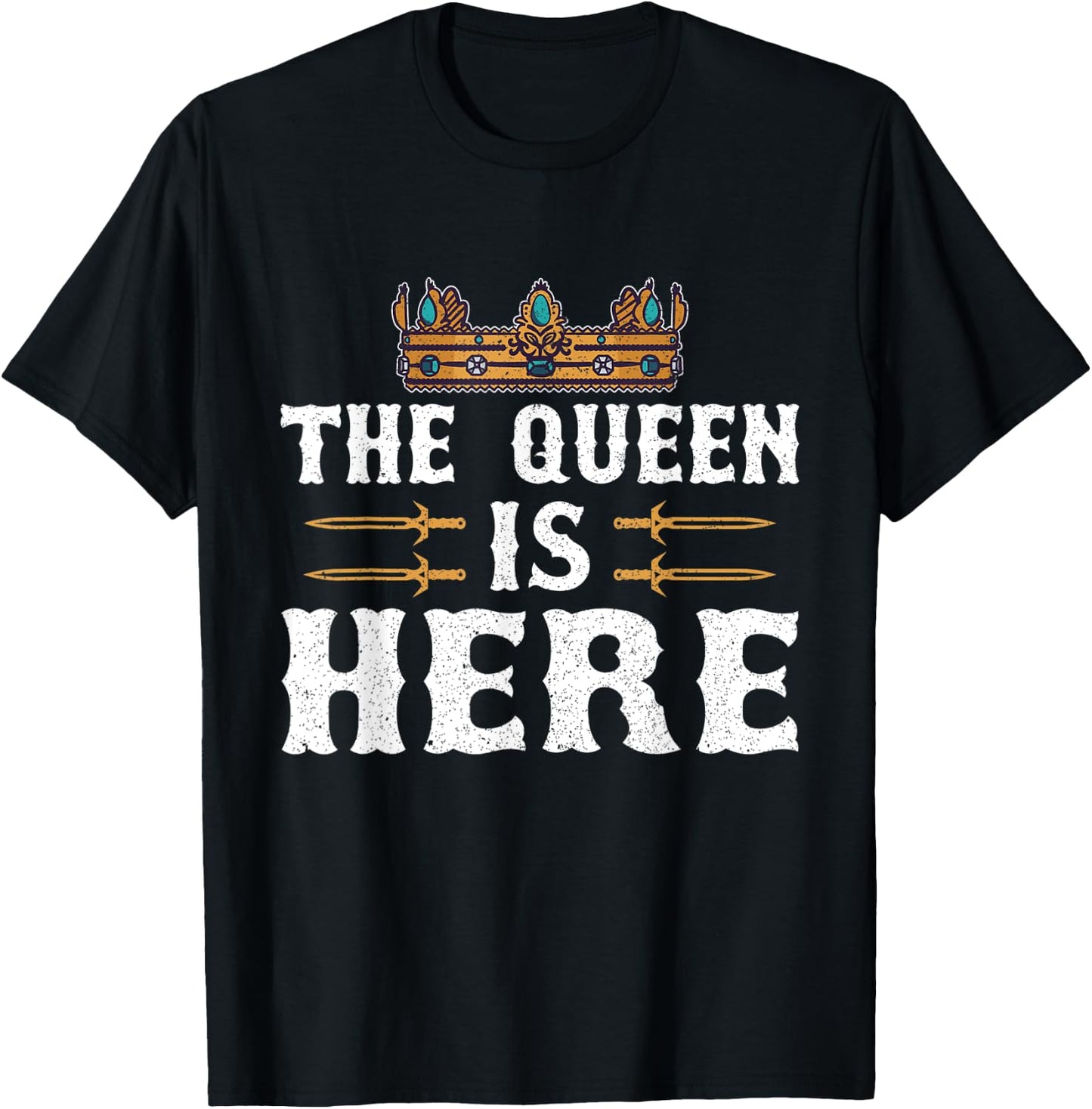 Ren Fair - The Queen Is Here T-Shirt - T-Shirt | Black