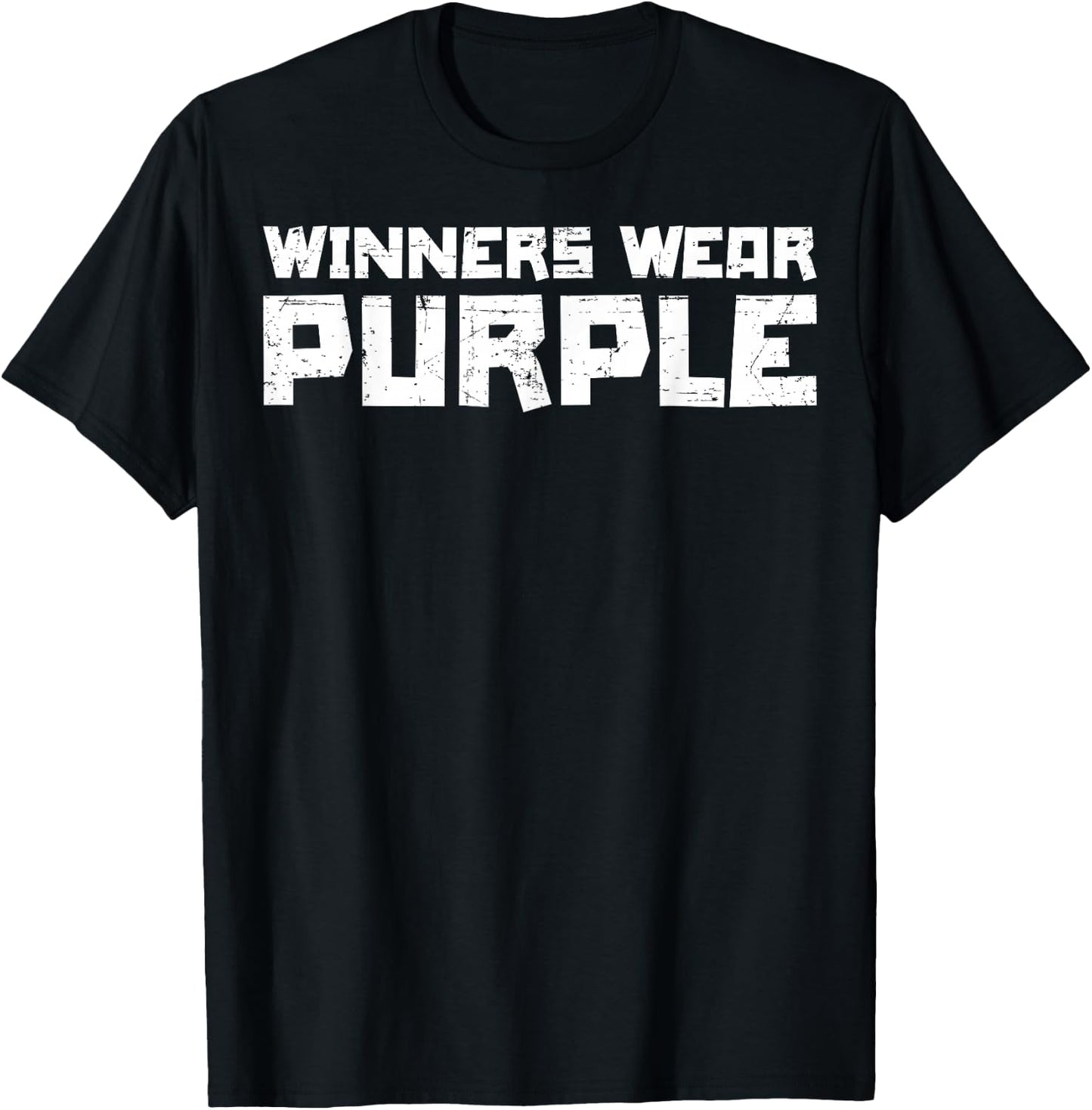 Team Sports Winners Wear Purple T-Shirt - T-Shirt | Black