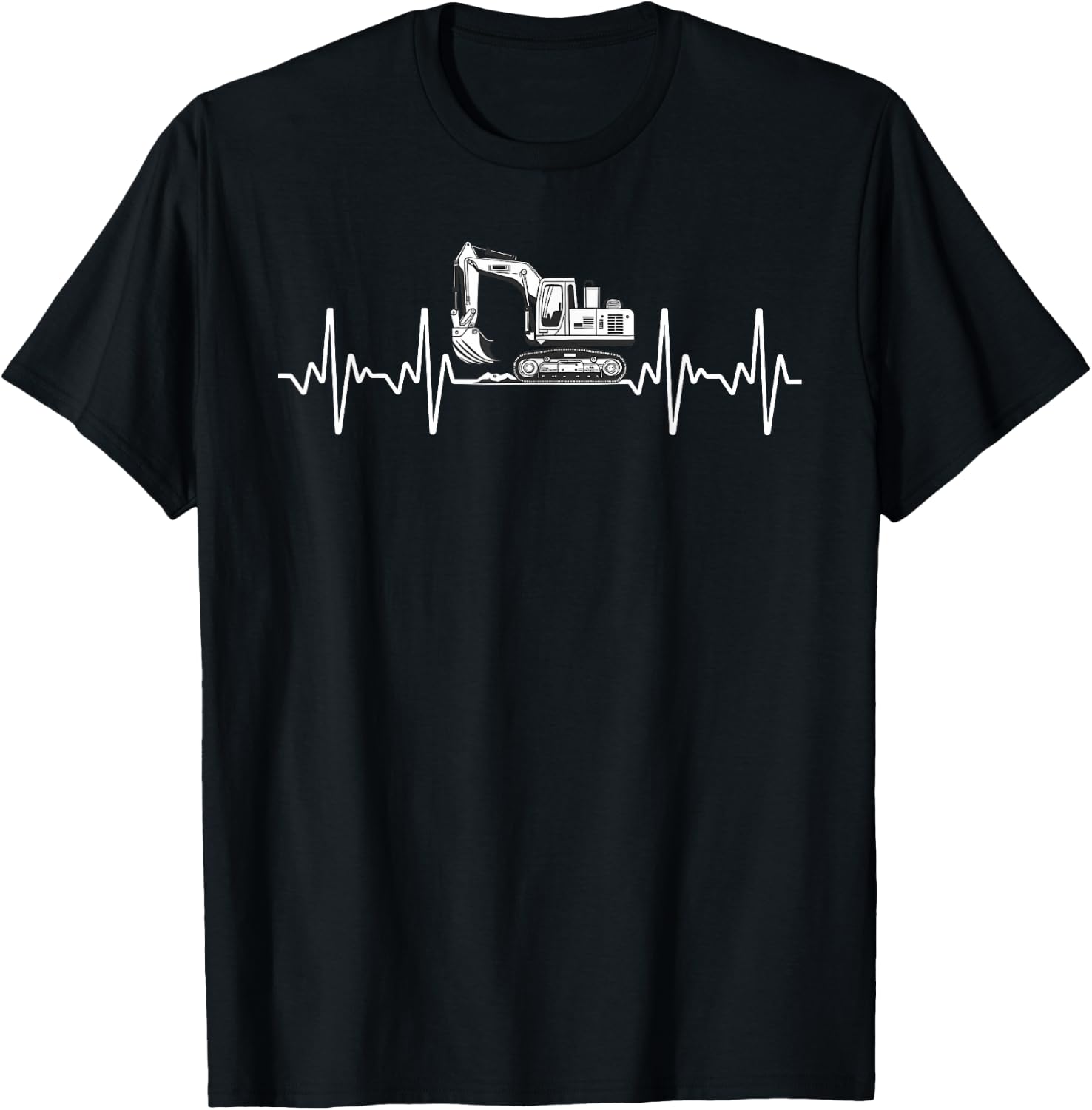 Funny Excavator Art Women Heavy Machinery Excavator T-Shirt - T-Shirt | Black