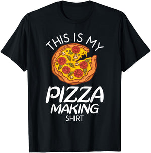 This is my Pizza making Shirt Snack Pizzalove Pizza T-Shirt - T-Shirt | Black