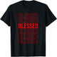 Red Blessed Red Graphic T-Shirt - T-Shirt | Black