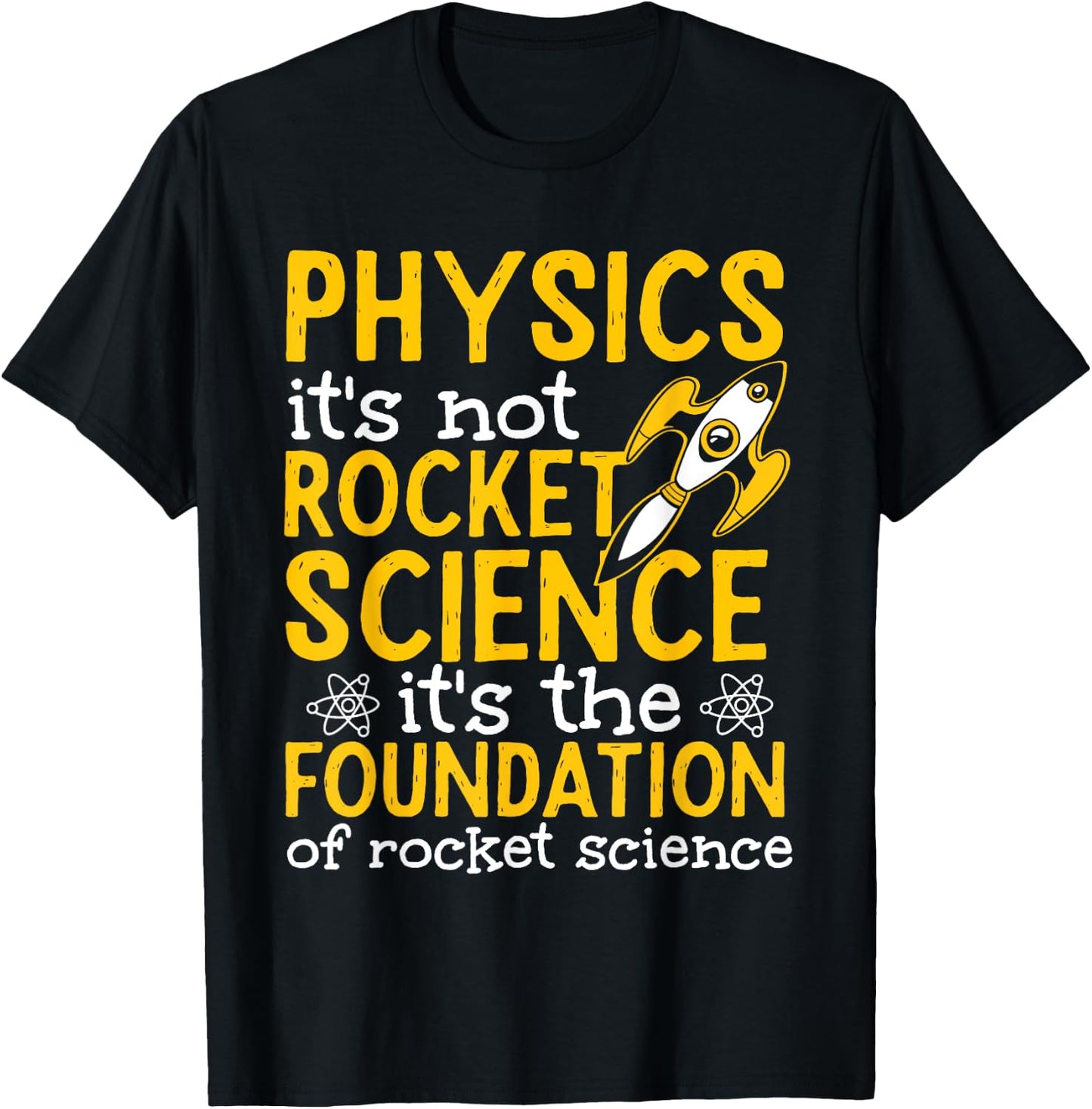 Science Physics Teacher Physics Is Not Rocket Science Men Women T-Shirt - T-Shirt | Black