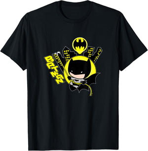 DC Comics Batman Vintage Cute Chibi Gotham Hero T-Shirt - T-Shirt | Black