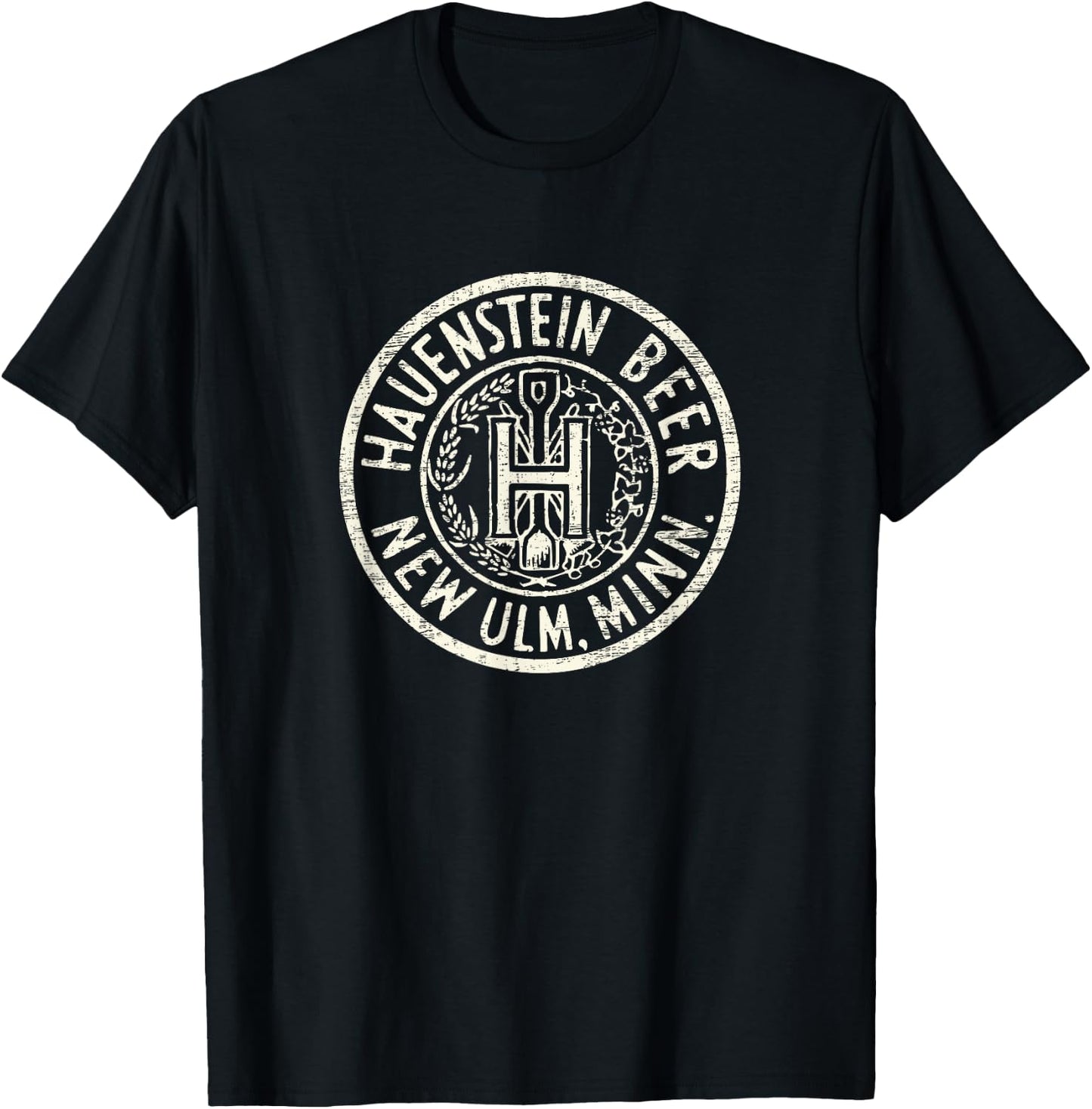 Vintage New Ulm Minnesota Hauenstein Beer T-Shirt - T-Shirt | Black