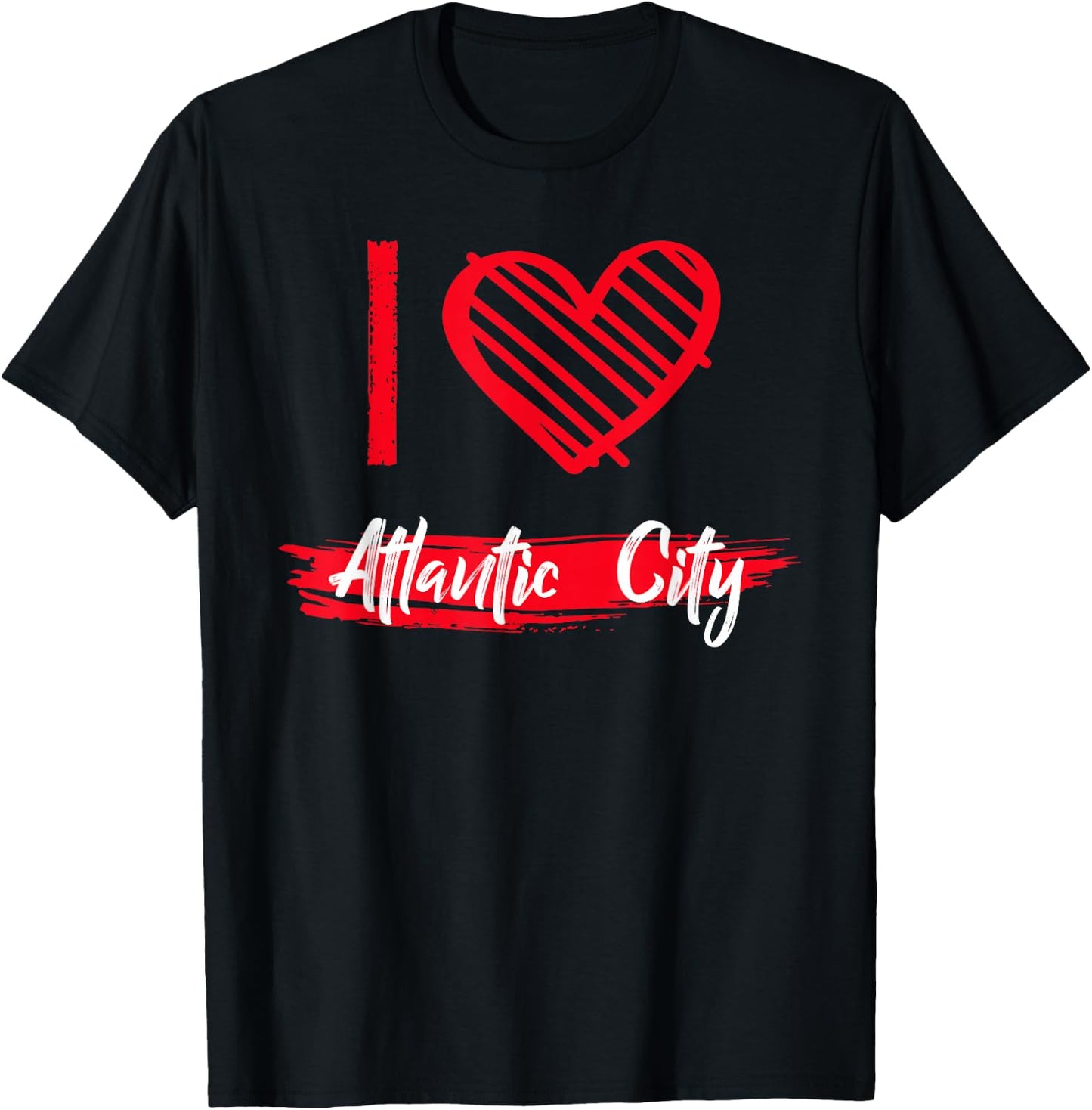 I Love ATLANTIC CITY I Heart ATLANTIC CITY T-Shirt - T-Shirt | Black