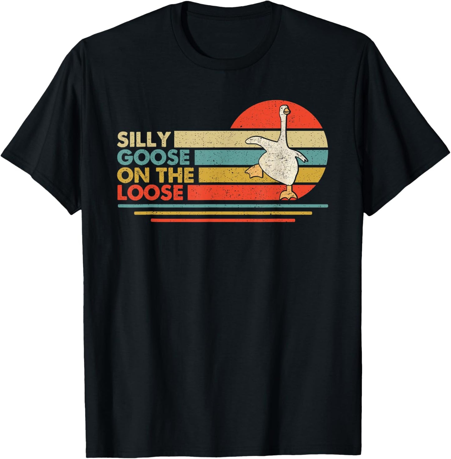 Silly Goose Shirts, Funny Shirts , Graphic Men T-Shirt - T-Shirt | Black