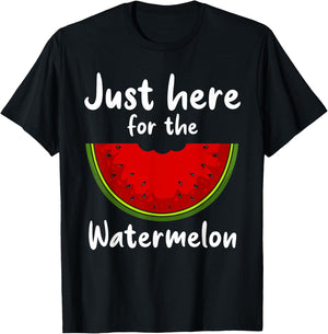 Funny Watermelon Design Women Watermelon Wedge Fruit T-Shirt - T-Shirt | Black