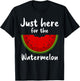 Funny Watermelon Design Women Watermelon Wedge Fruit T-Shirt - T-Shirt | Black