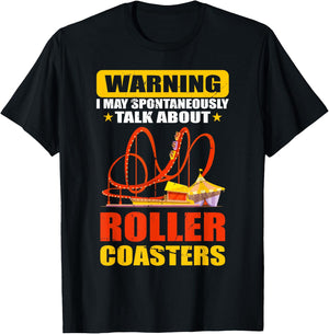 Roller Coaster Designs | Roller Coaster Loving Peoples T-Shirt - T-Shirt | Black