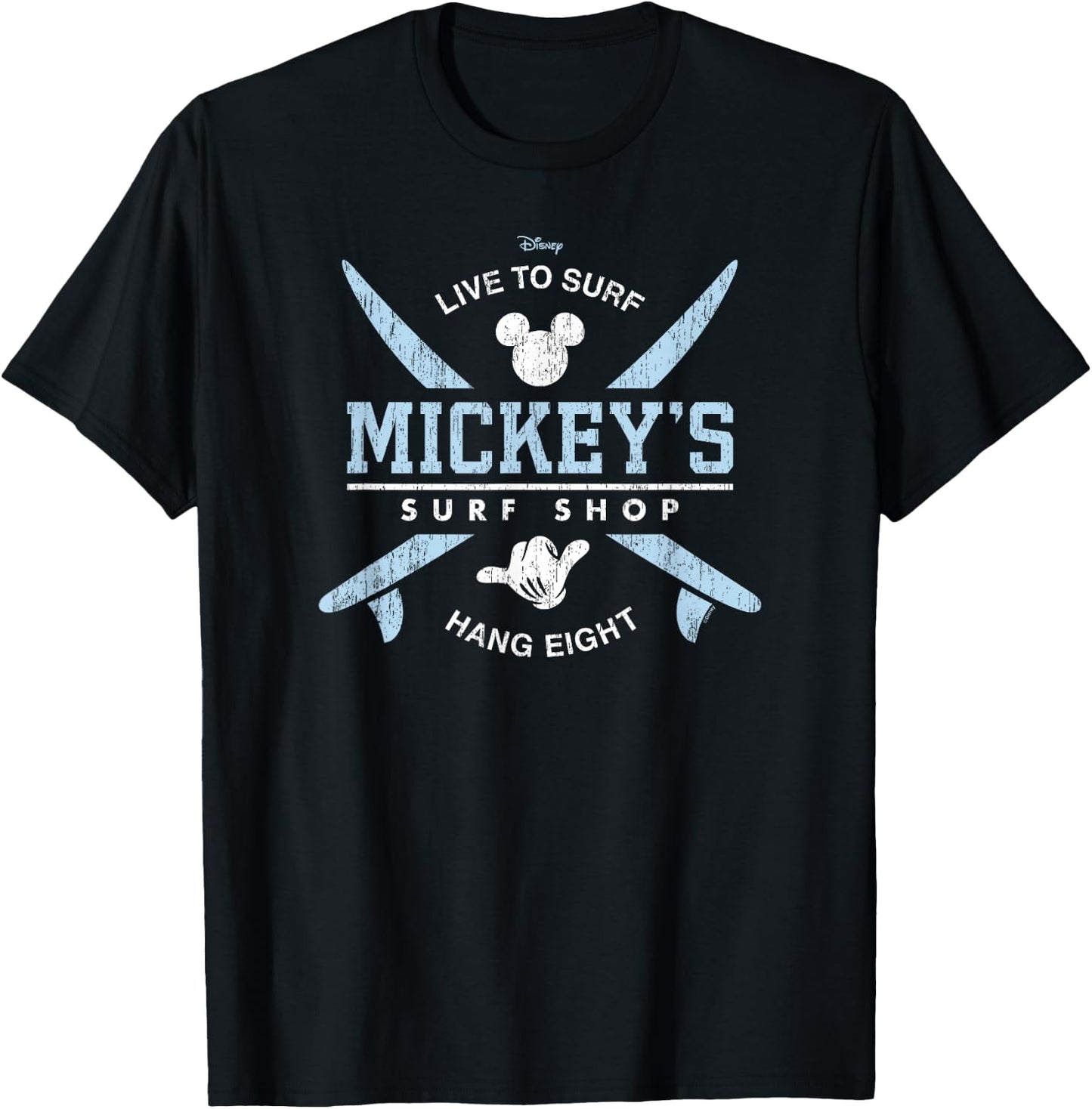 Disney - Mickey's Surf Shop T-Shirt - T-Shirt | Black