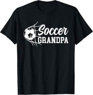 Soccer Grandpa Of A Soccer Player Grandfather T-Shirt - T-Shirt | Black