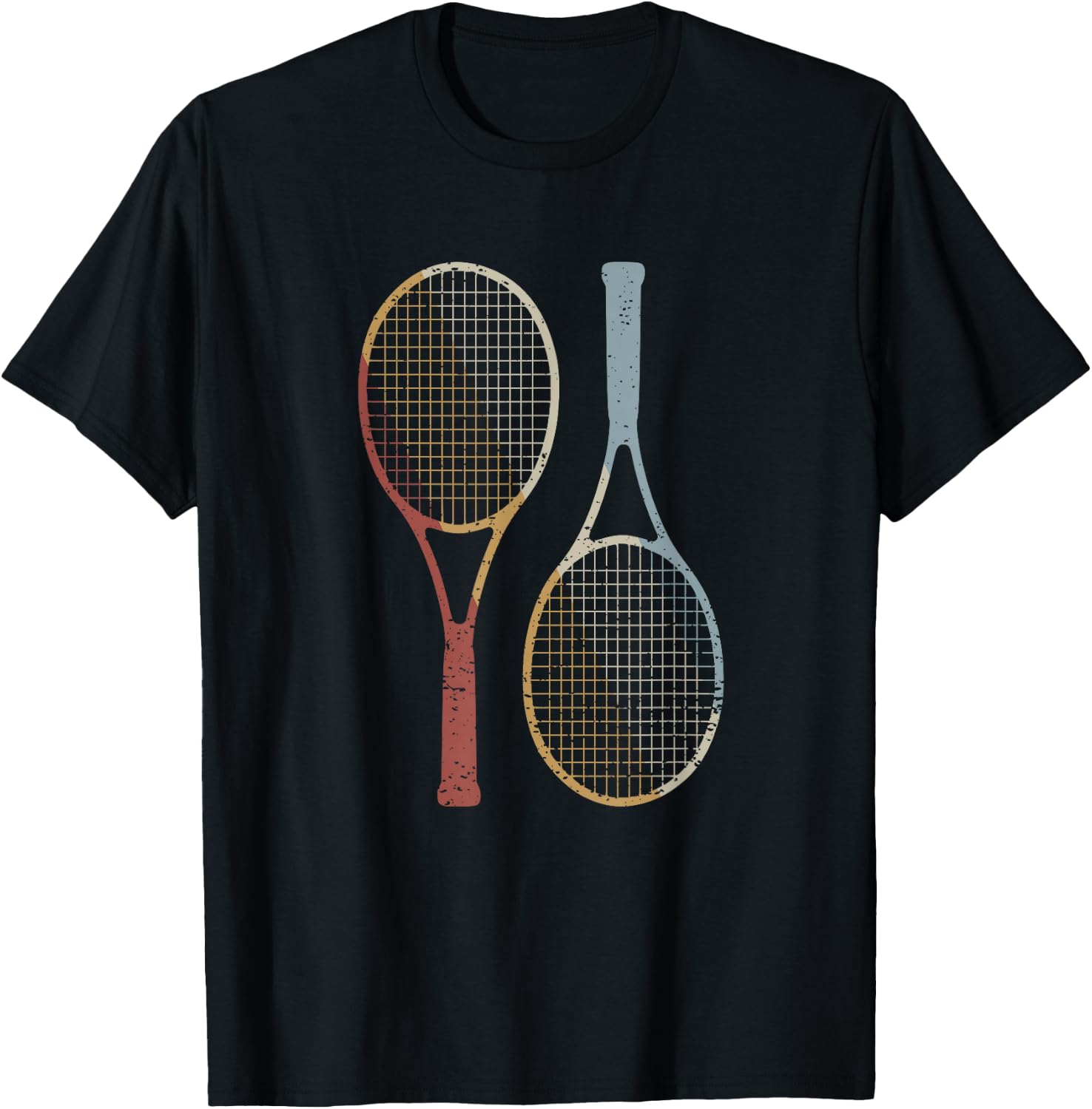 Tennis retro style vintage T-Shirt - T-Shirt | Black