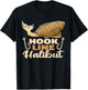Hook Line Halibut men fishermen fishery halibut fishing T-Shirt - T-Shirt | Black