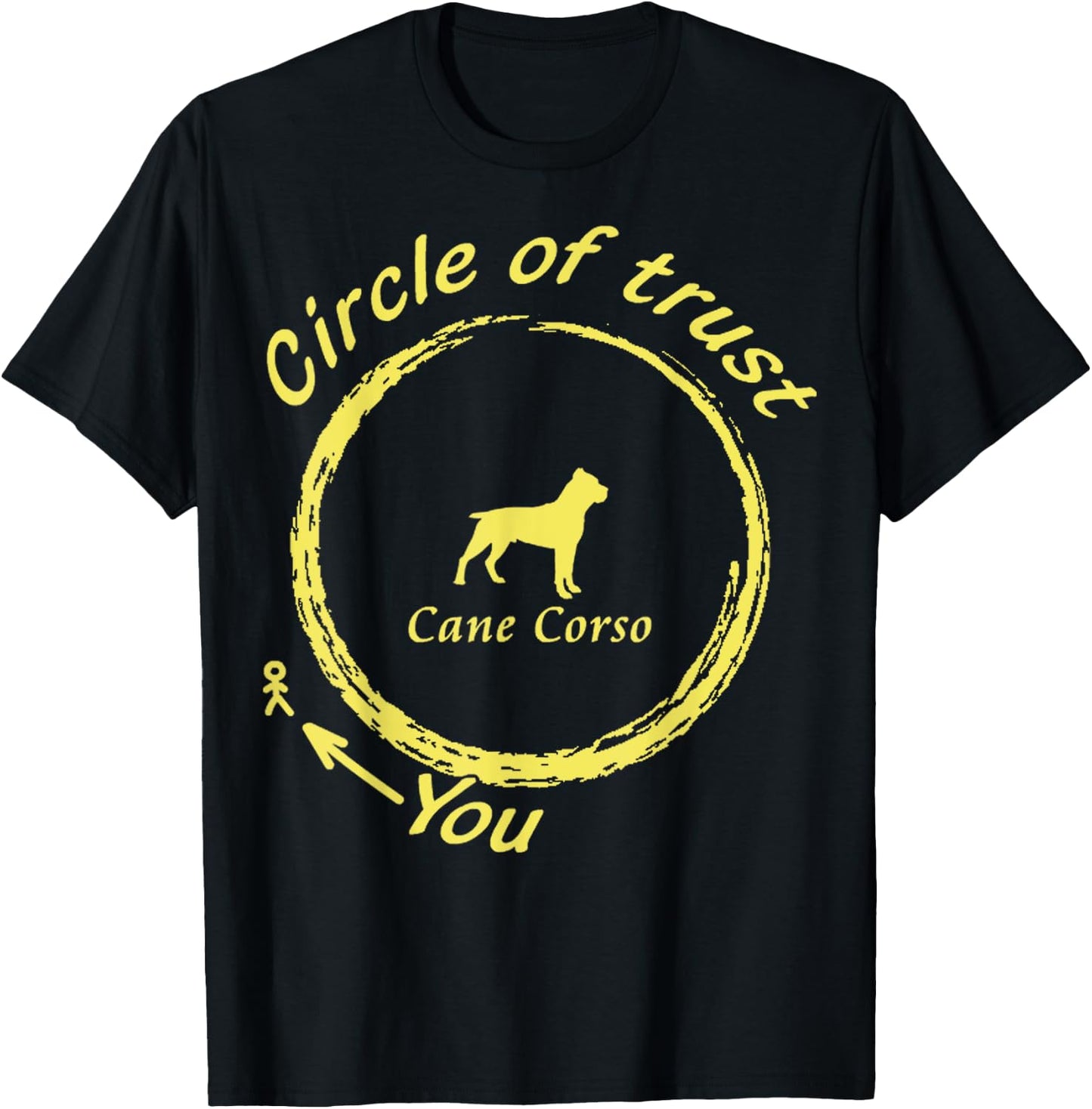 Cane Corso | Cane Corso Circle of Trust T-Shirt - T-Shirt | Black
