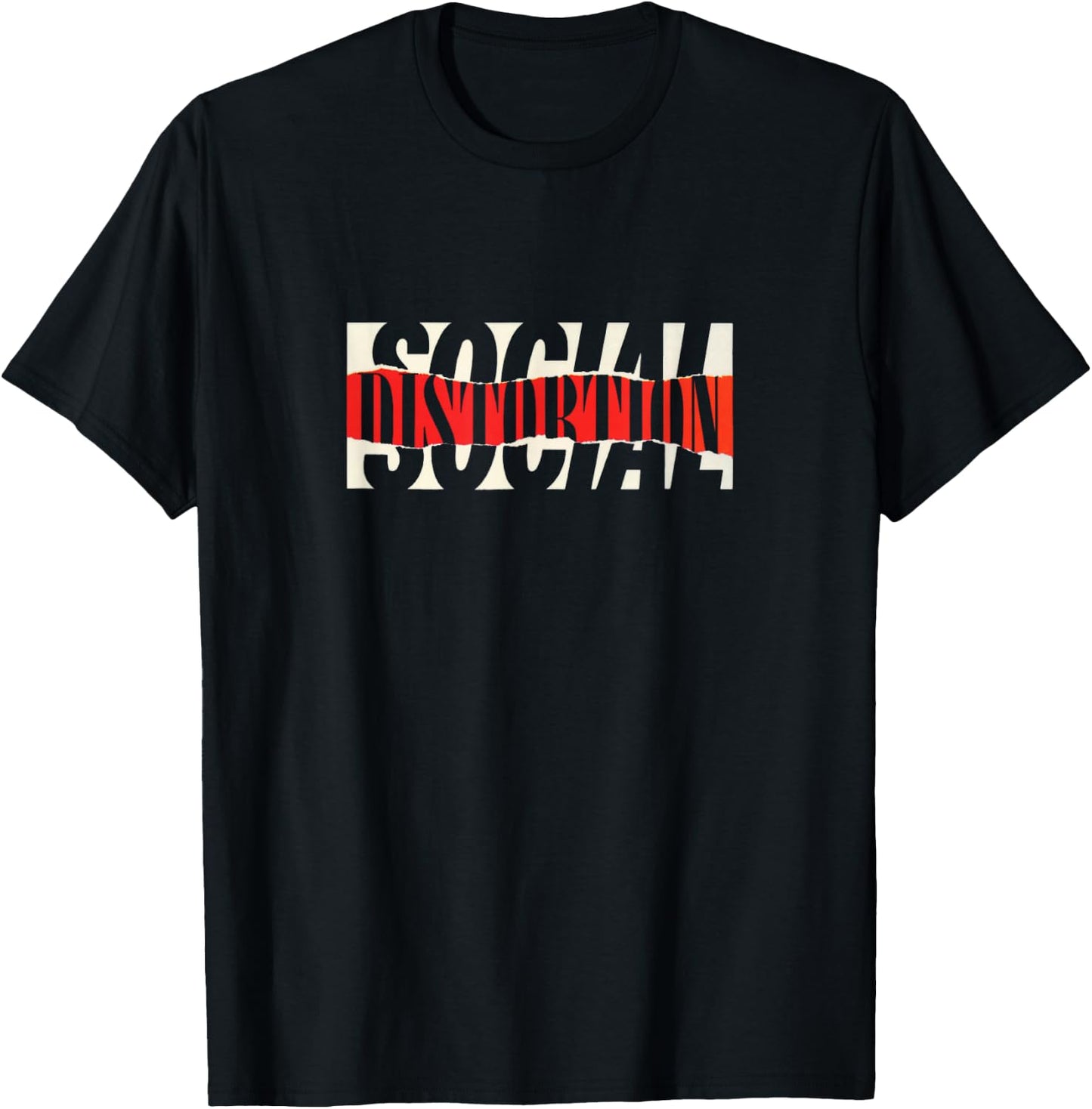 Official Social Distortion Torn Logo T-Shirt - T-Shirt | Black