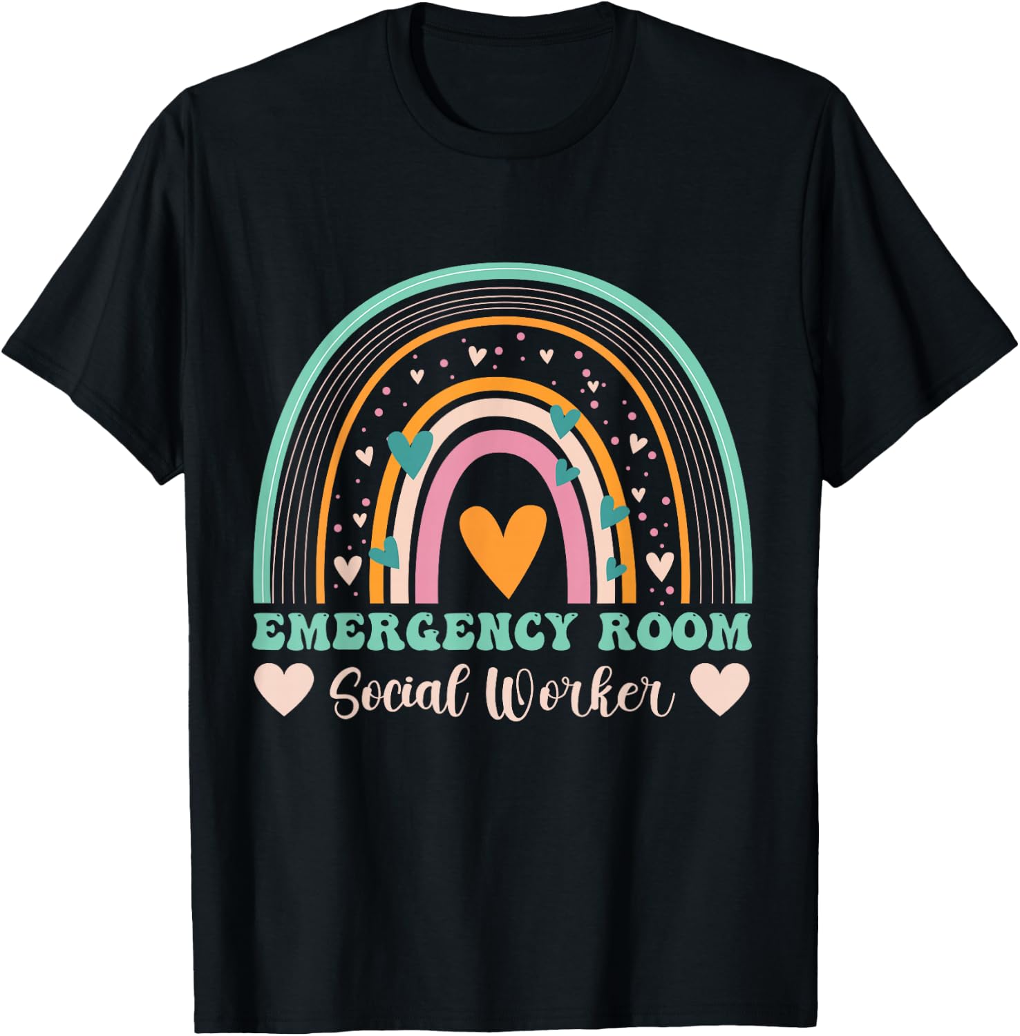 Appreciation Day Woman emergency room social worker T-Shirt - T-Shirt | Black